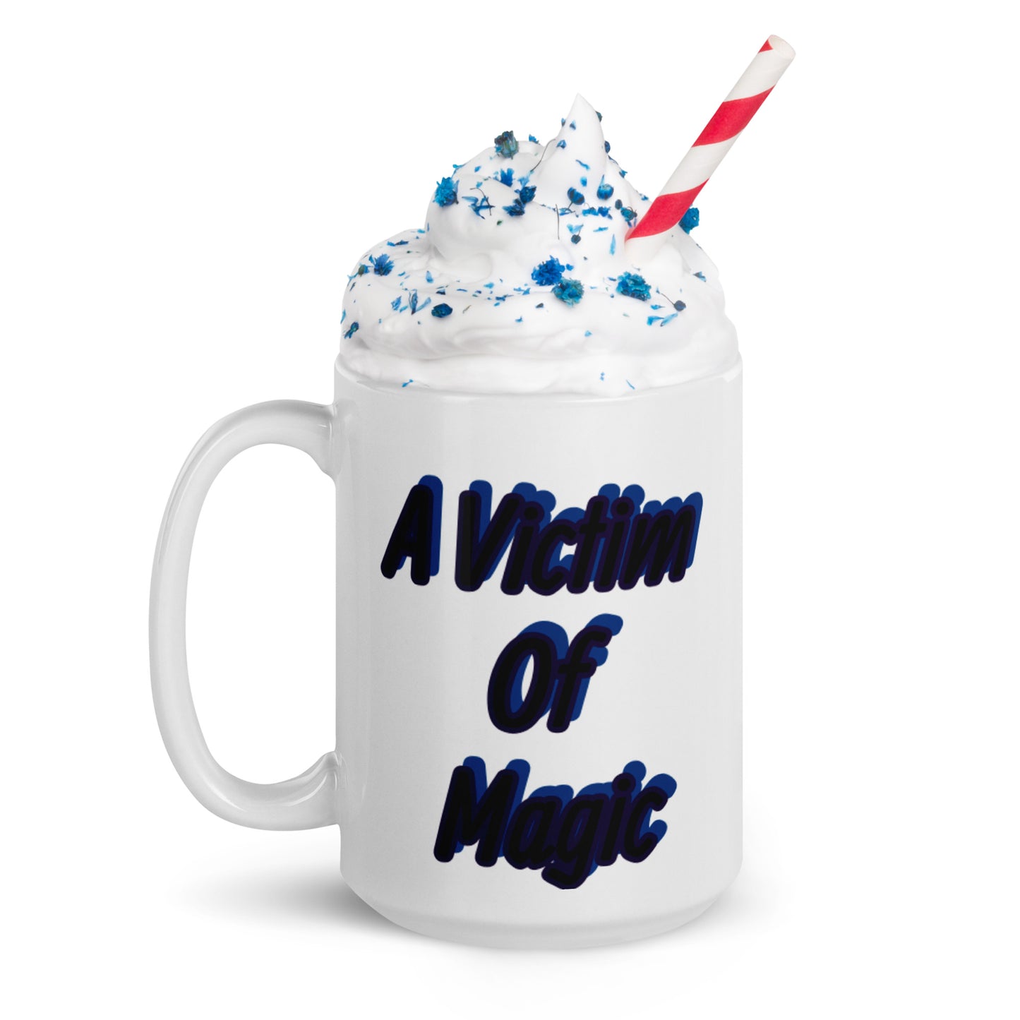Magic and Mischief White glossy mug
