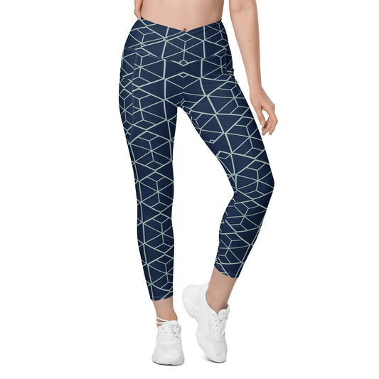 Soft and Sweet Crossover Leggings With Pockets