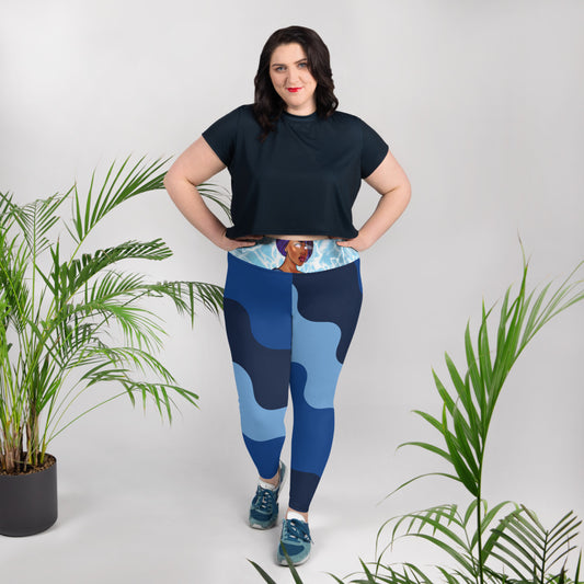 World Breaker All-Over Print Plus Size Leggings