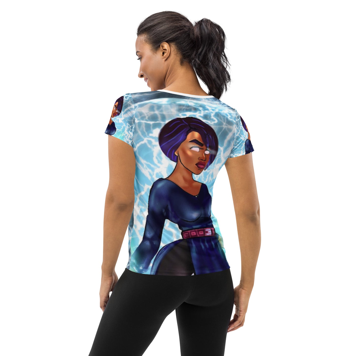 World Breaker All-Over Print Women's Athletic T-shirt