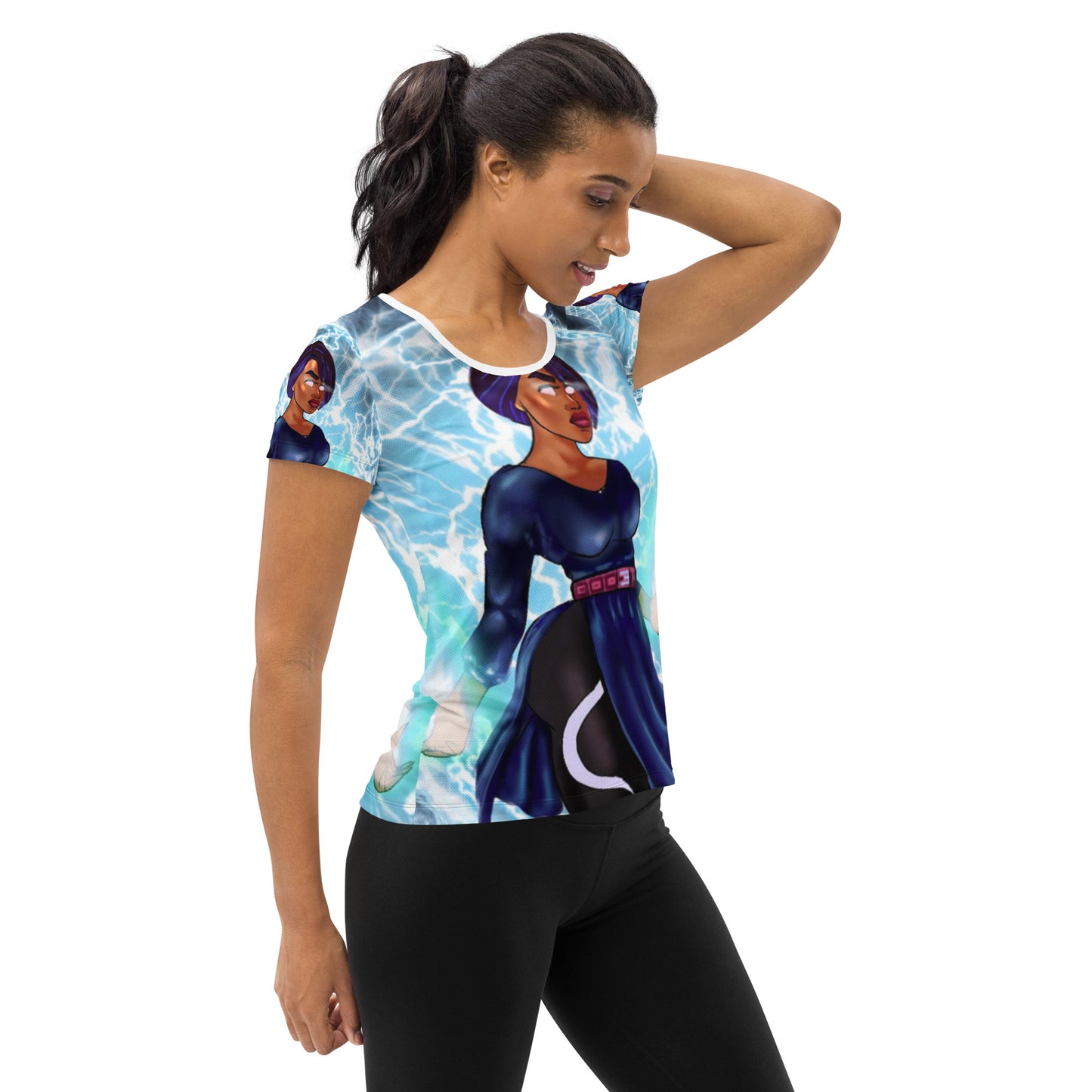 World Breaker All-Over Print Women's Athletic T-shirt