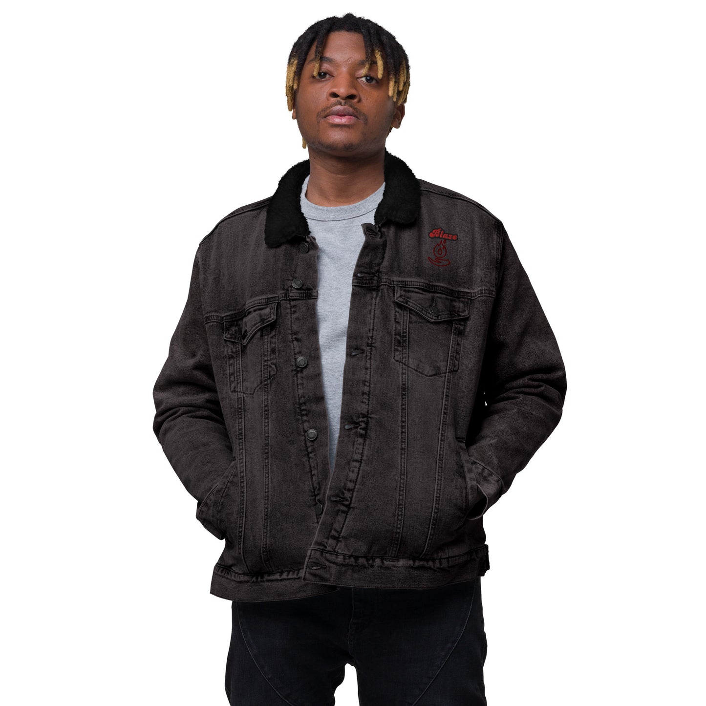 Celxstra Unisex Denim Dherpa Jacket