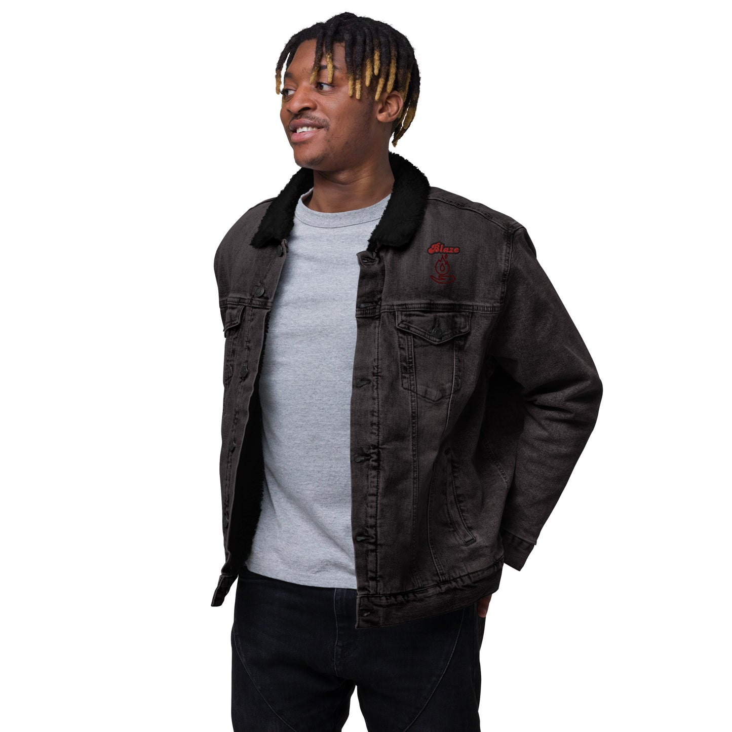 Celxstra Unisex Denim Dherpa Jacket