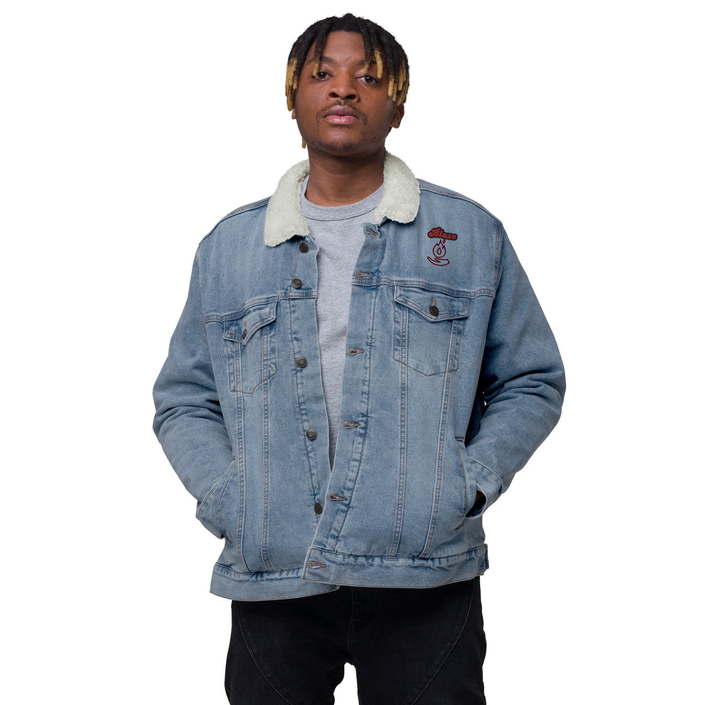 Celxstra Unisex Denim Dherpa Jacket