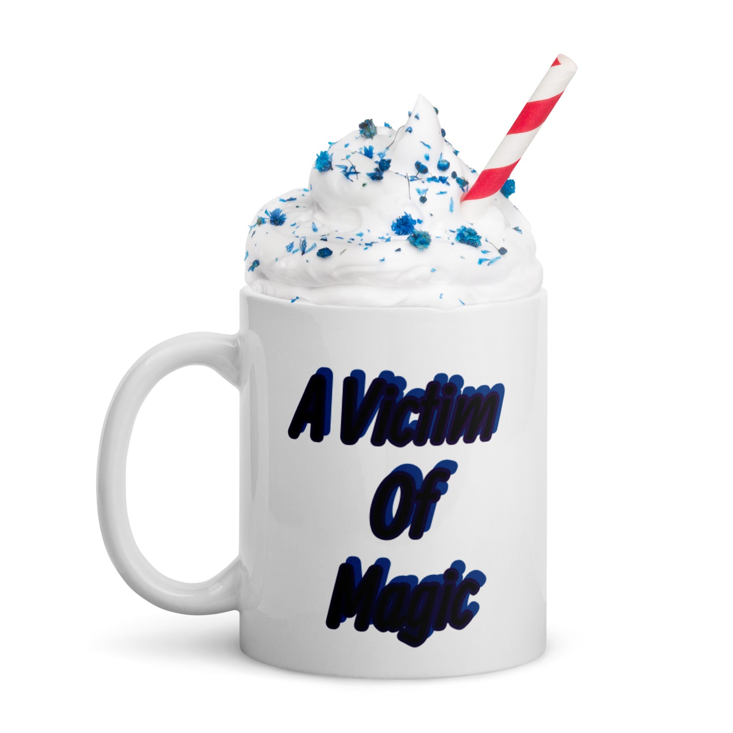 Magic and Mischief White glossy mug