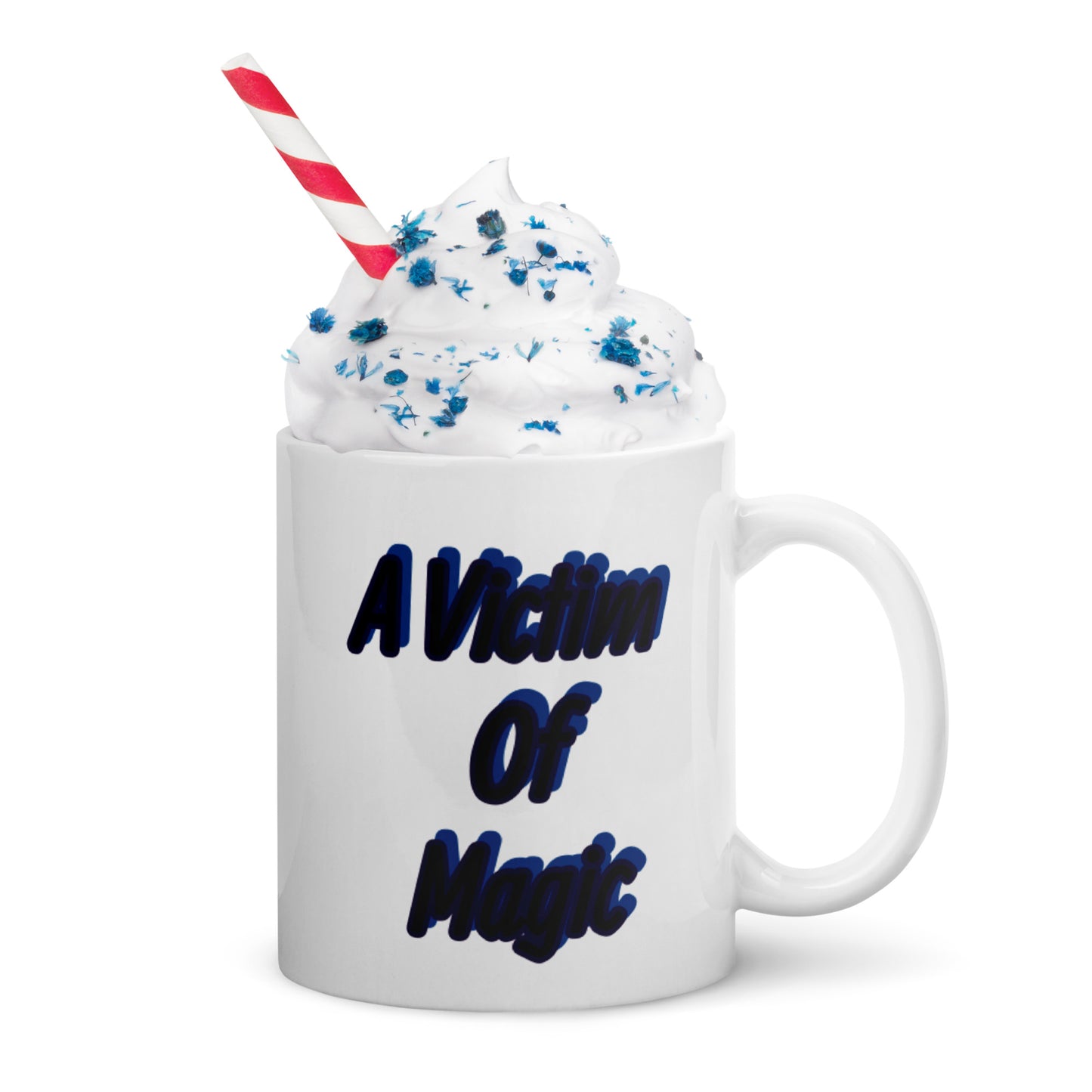 Magic and Mischief White glossy mug