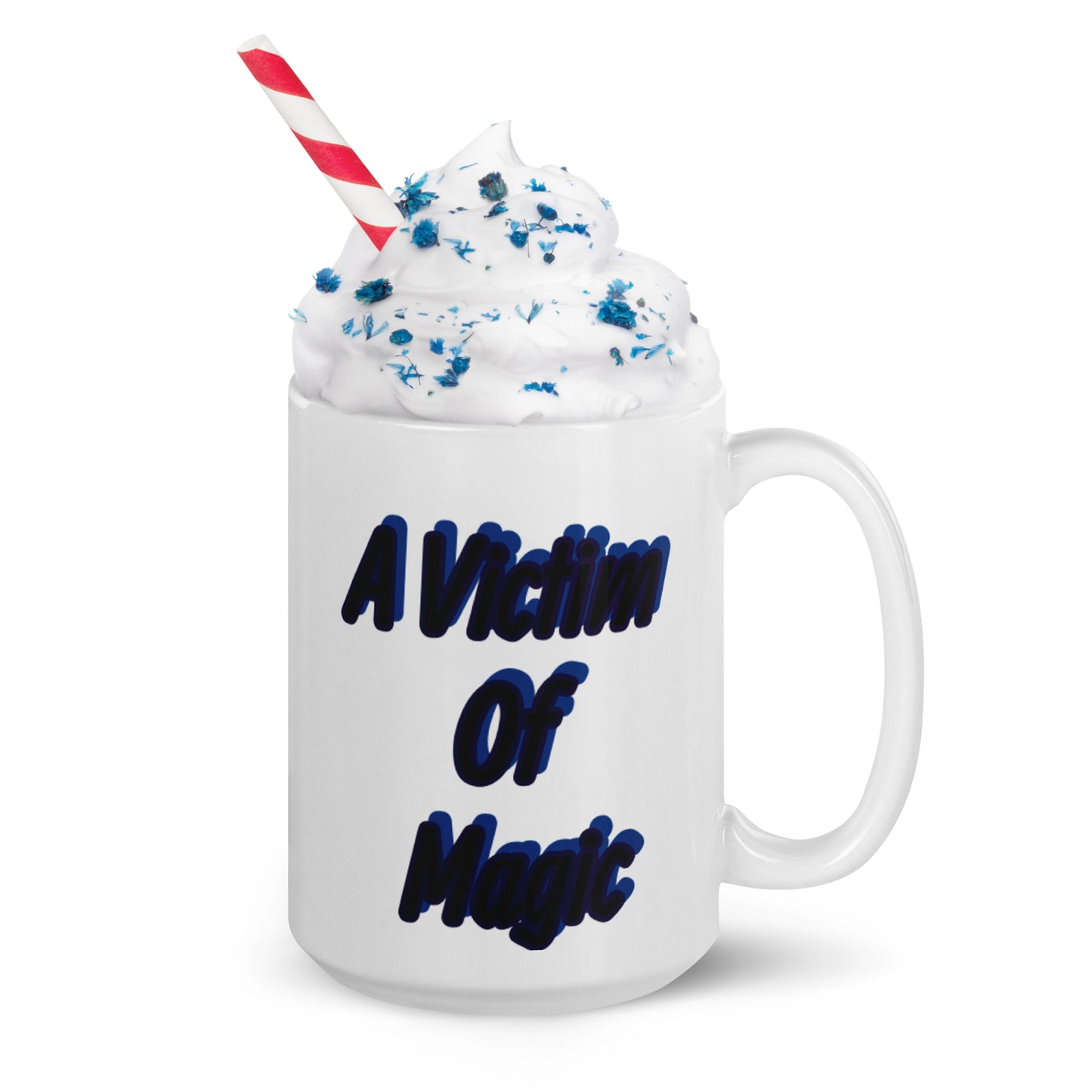 Magic and Mischief White glossy mug