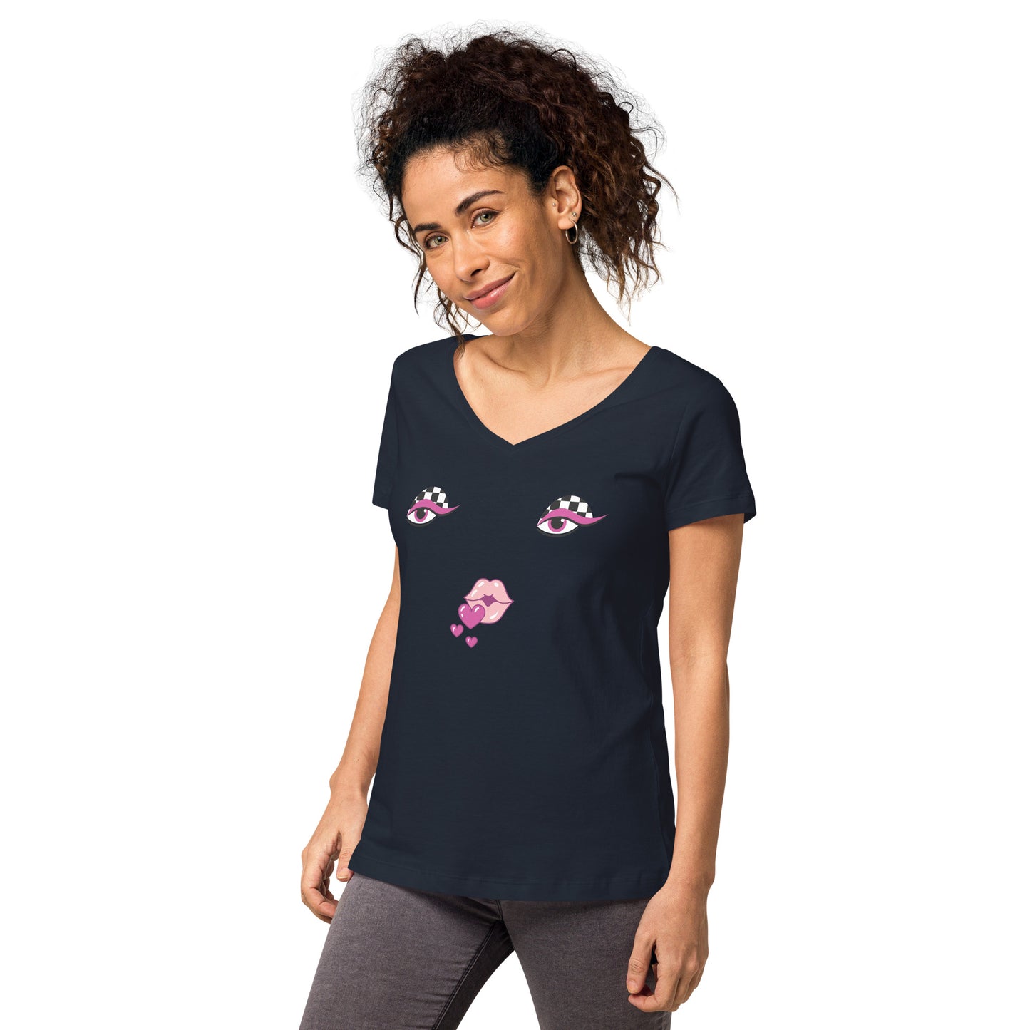 Heartthrob Women’s Fitted V-Neck T-Shirt