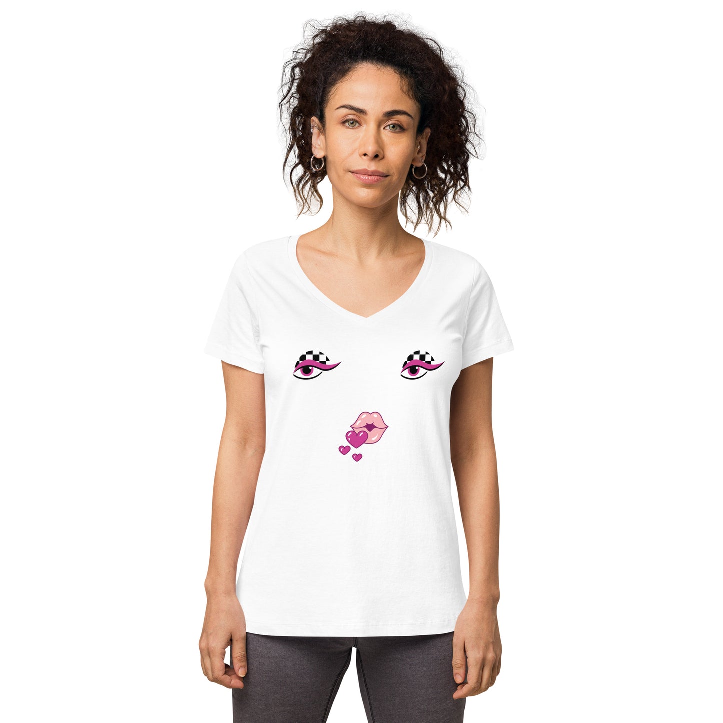 Heartthrob Women’s Fitted V-Neck T-Shirt