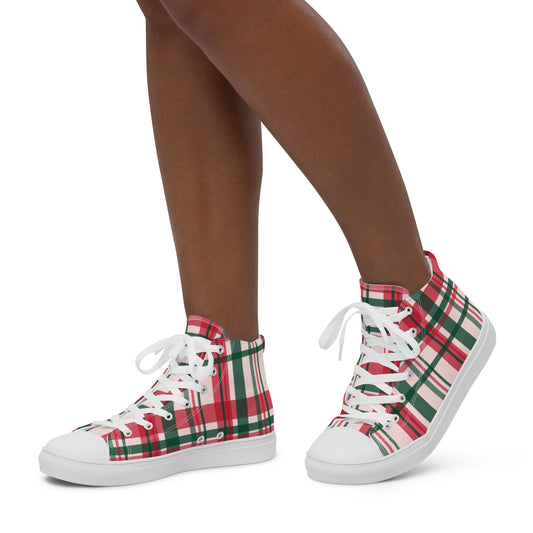 Cute And Flirty High Top Canvas Shoes